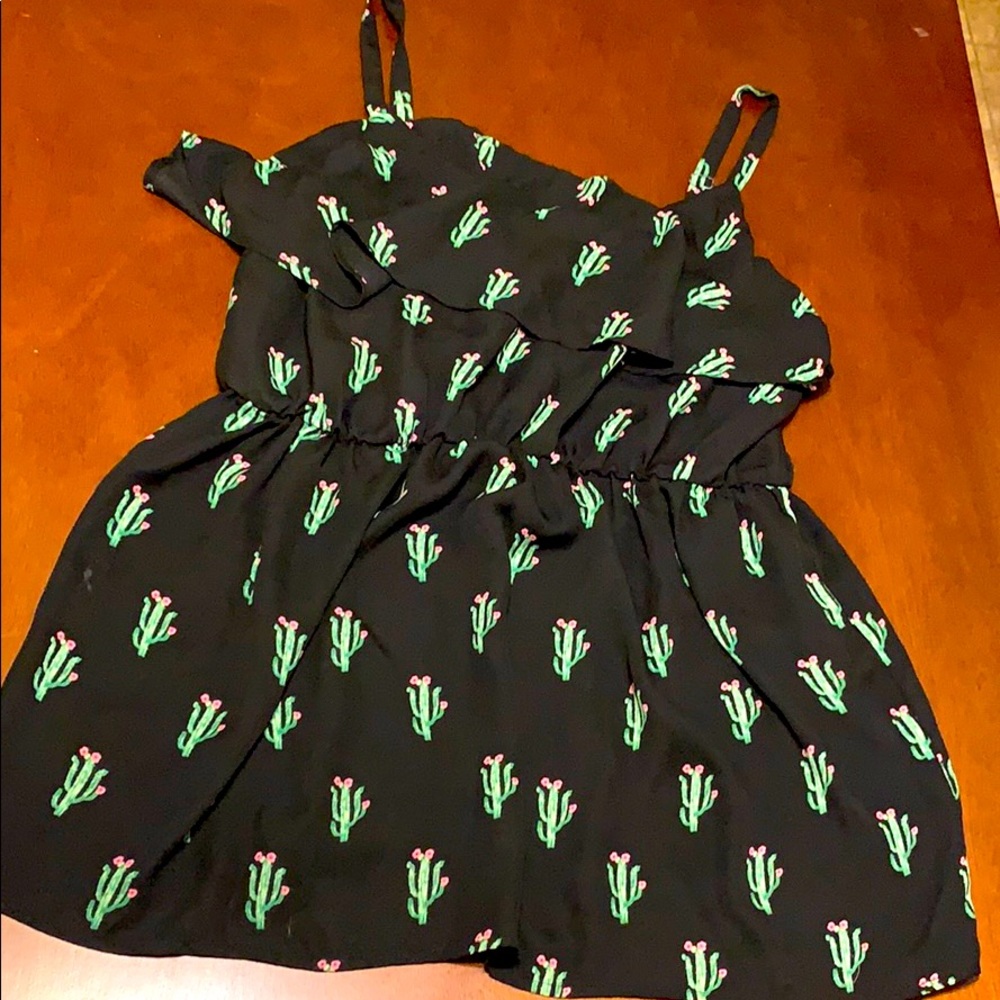 Blossoming cactus tank